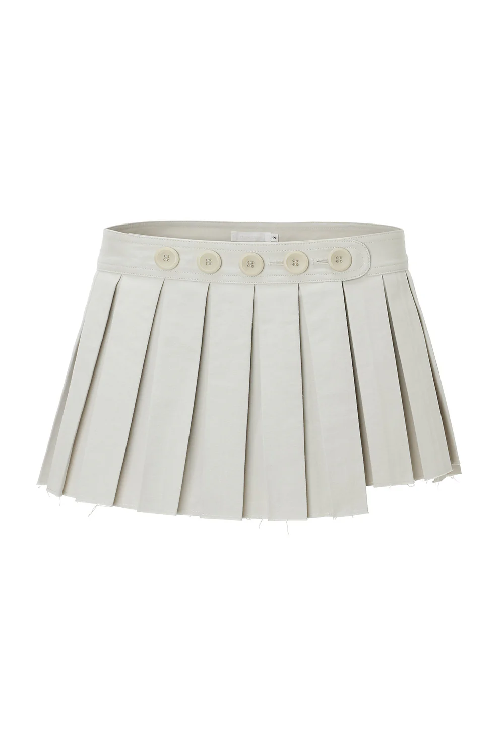 Button wrap skirt