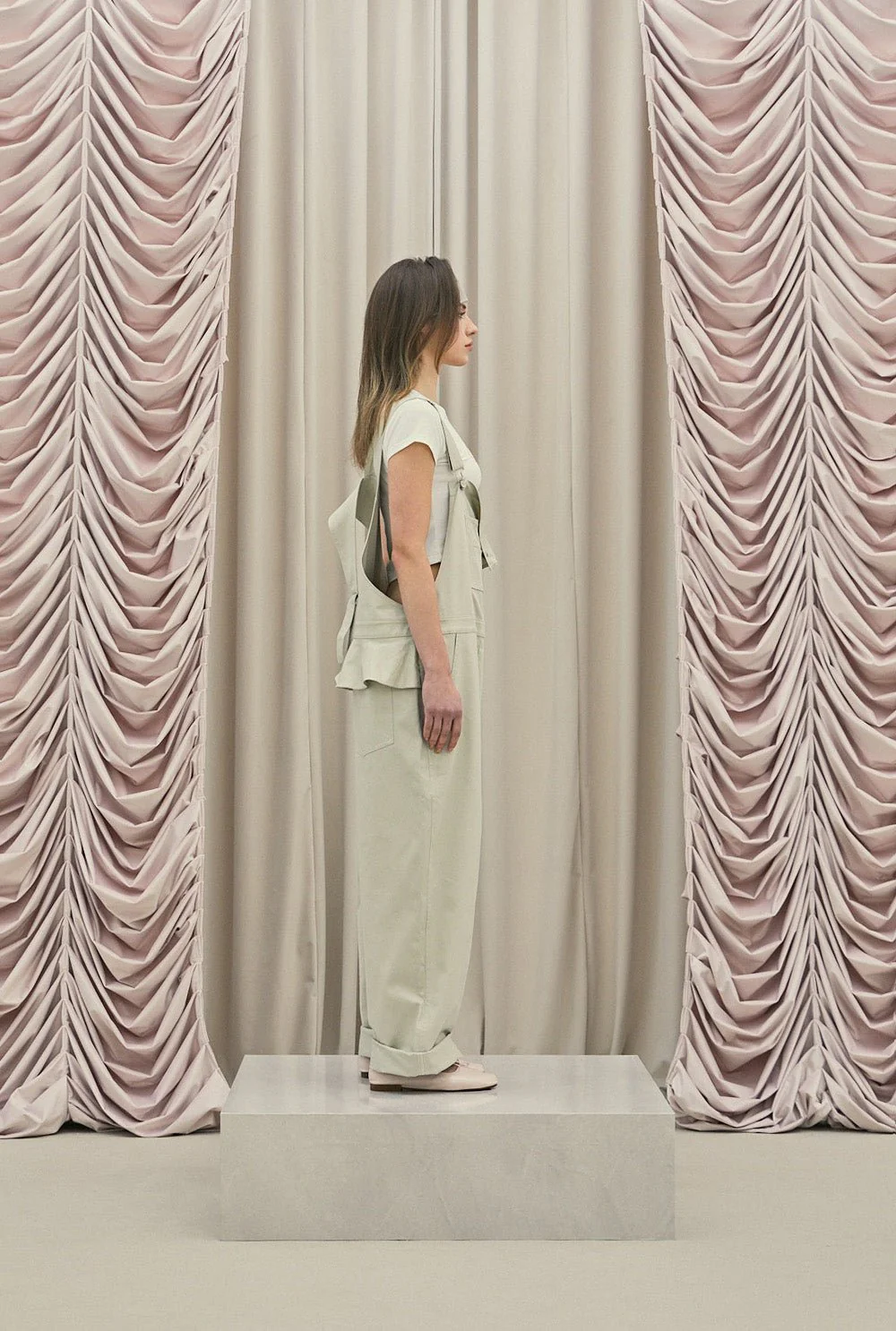 Frill baggy overalls - Image 6