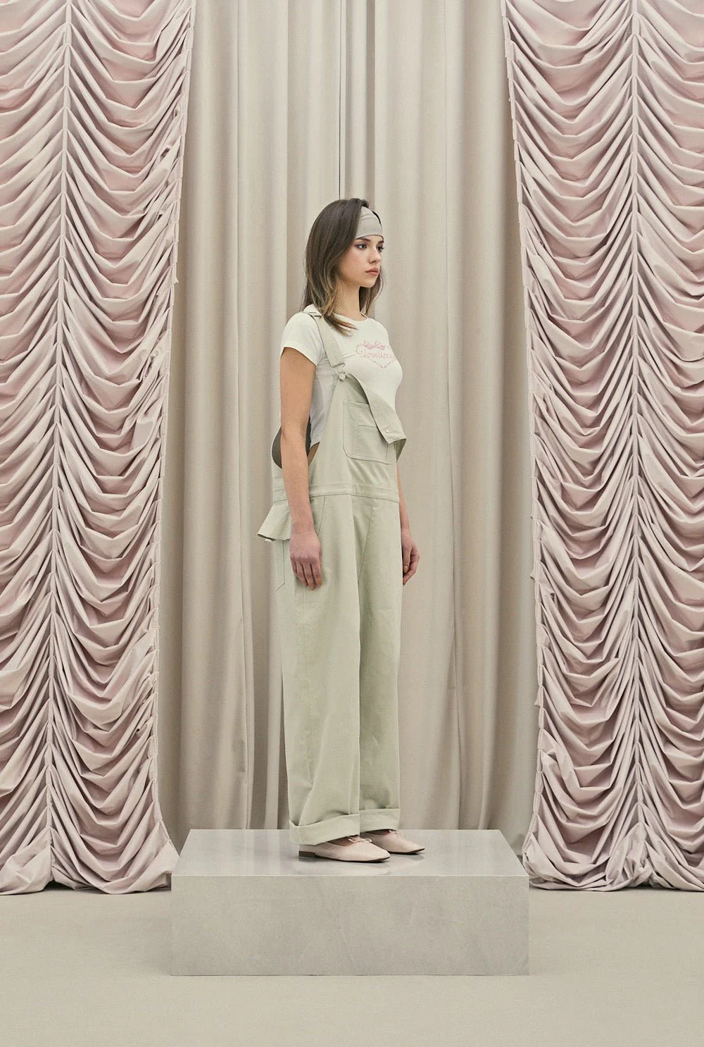 Frill baggy overalls - Image 7