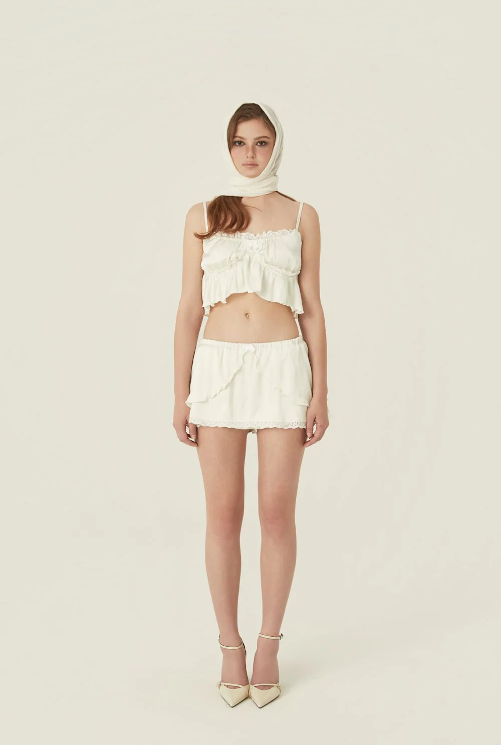 Milky ribbon skirt - Image 3