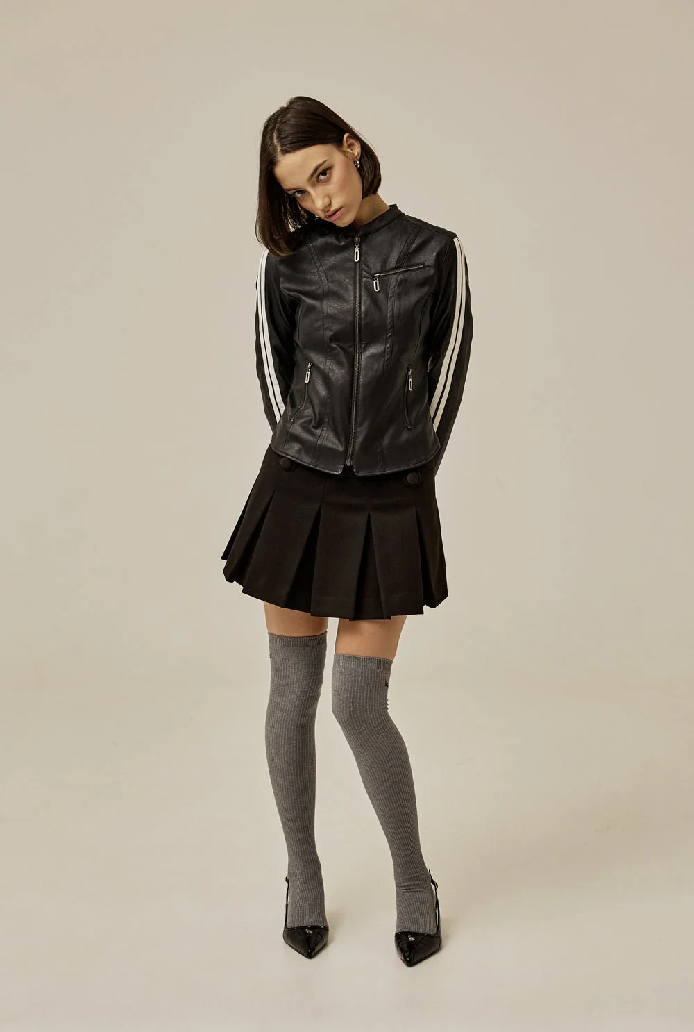 Racer leather jacket - Image 3