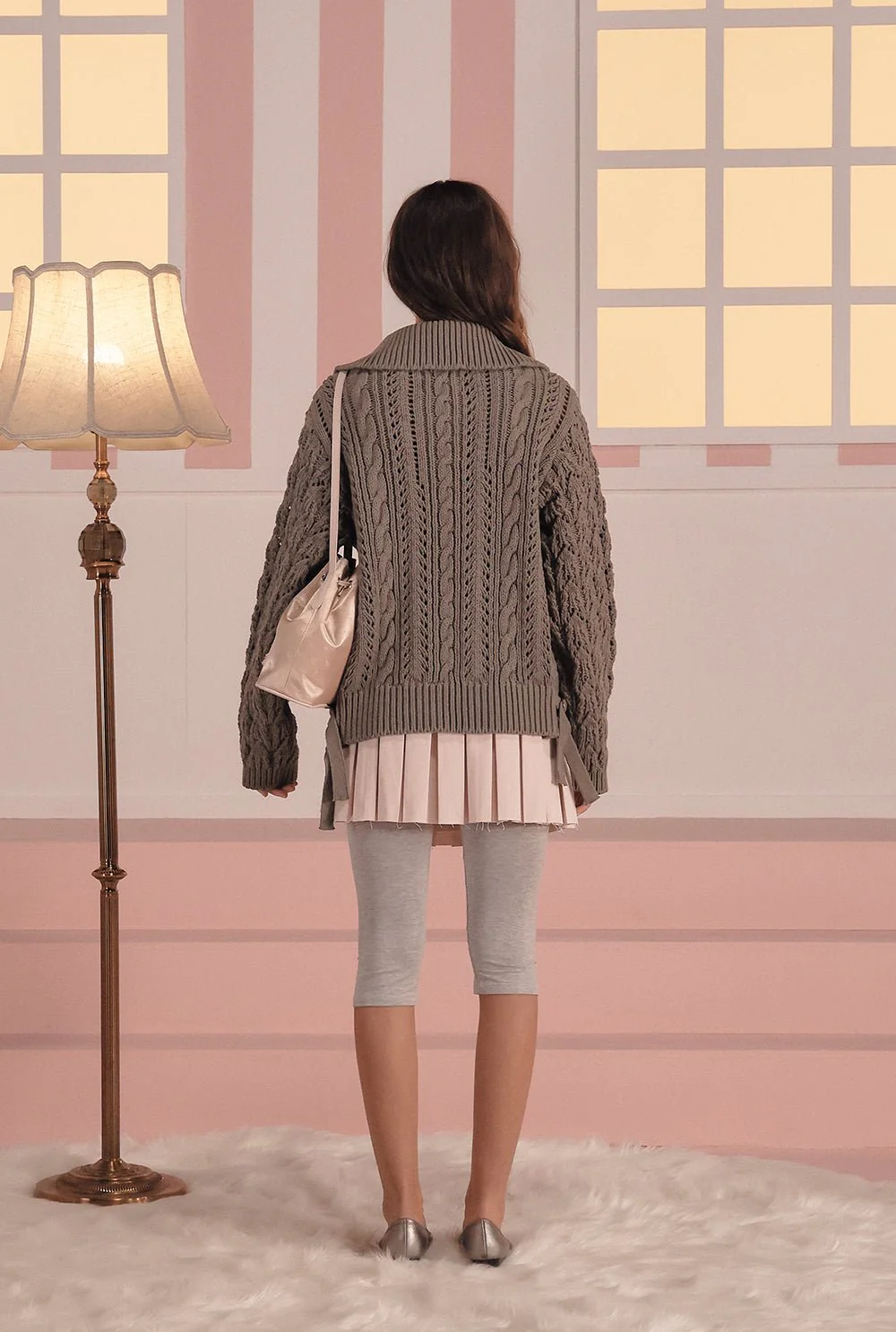 Toffee cable cardigan - Image 4